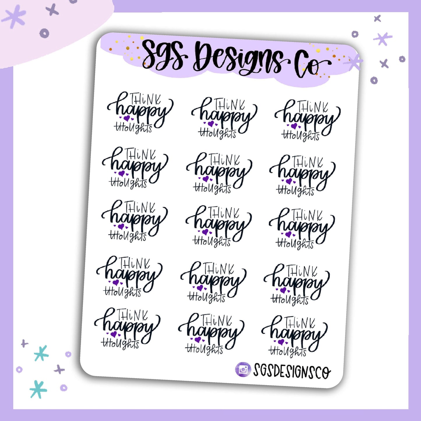 Happy Thoughts Sticker Sheet