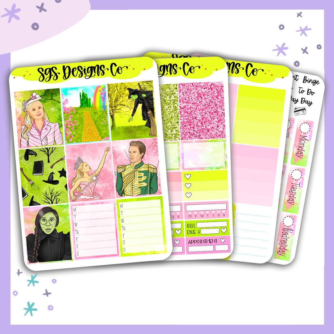 Wicked Planner Full Sticker Kit