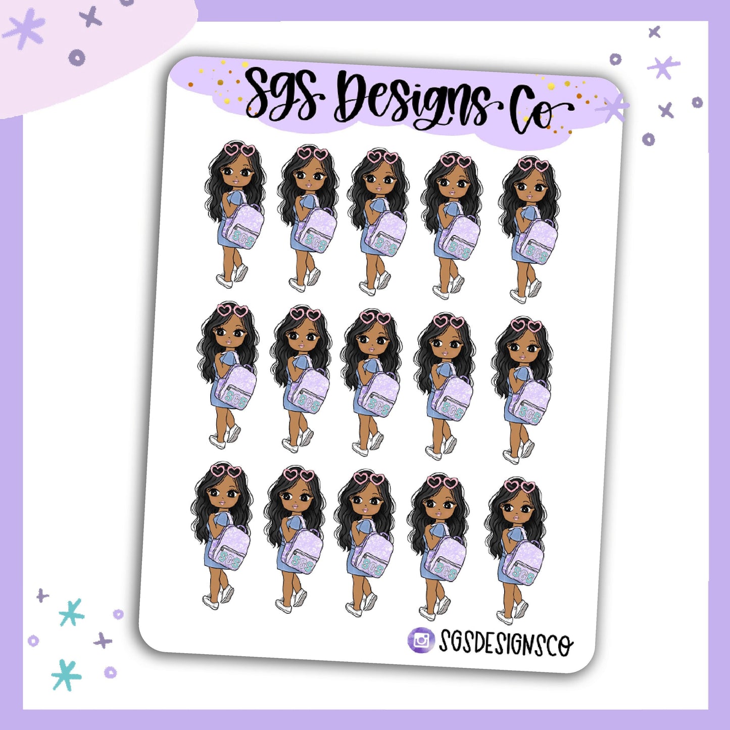 Miss  Lady D Trip Sticker Sheet